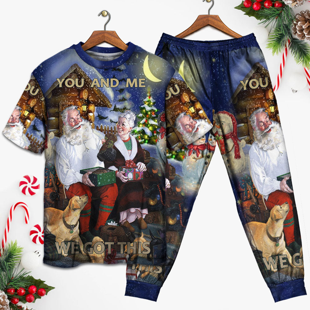 Christmas You And Me We Got This - Pajamas Short Sleeve - Owls Matrix LTD