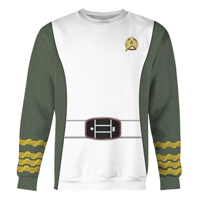 Star Trek James T. Kirk Flag Officer Starfleet Cool - Sweater - Ugly Christmas Sweater