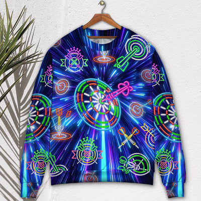 Dart Neon Light Sign Awesome - Sweater - Ugly Christmas Sweaters - Owls Matrix LTD
