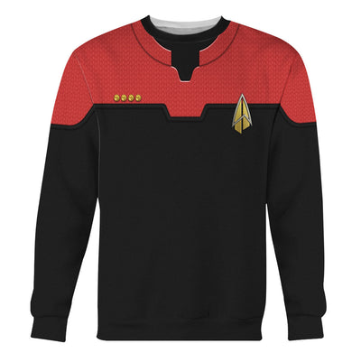 Star Trek Starfleet Command Uniform Cool - Sweater - Ugly Christmas Sweater