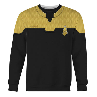 Star Trek Starfleet Operations Uniform Cool - Sweater - Ugly Christmas Sweater