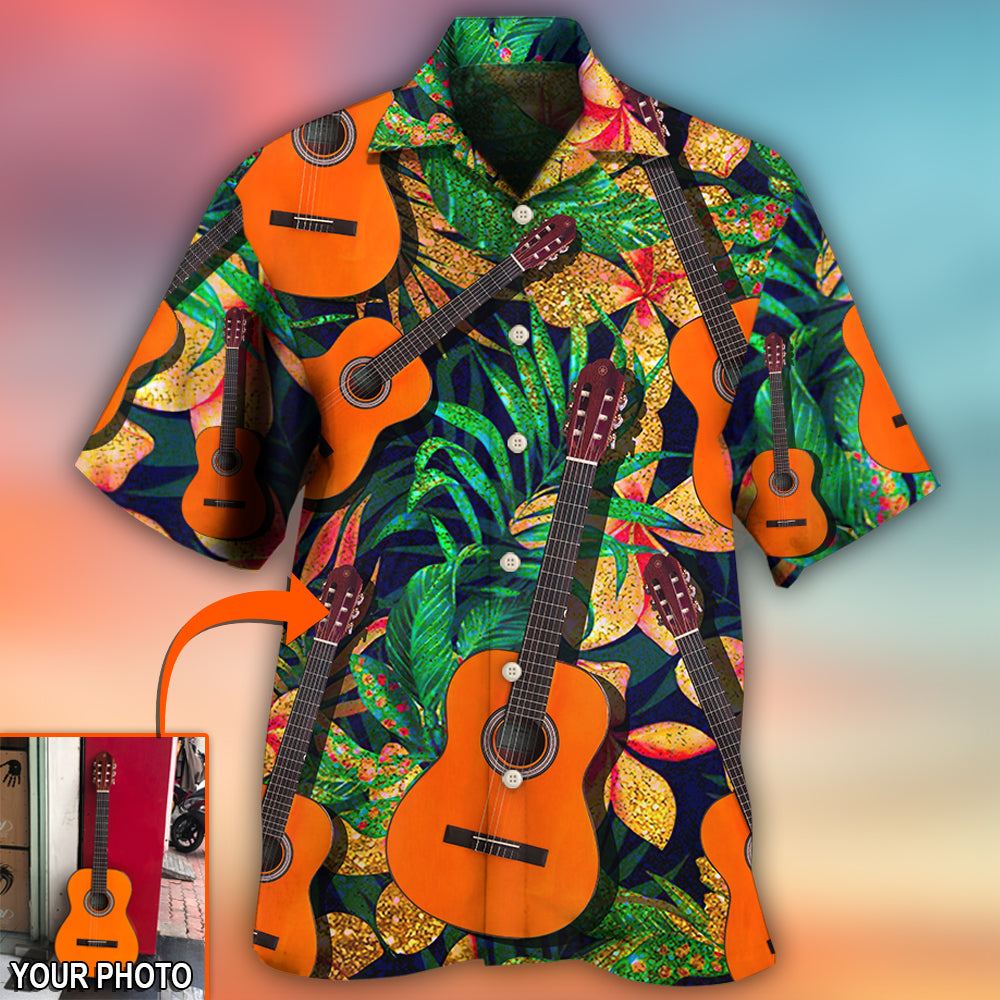 Guitar Various Style Tropical Custom Photo - Hawaiian Shirt - Owls Matrix LTD