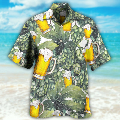 Beer Craft Beer And Hops - Hawaiian Shirt - Owls Matrix LTD