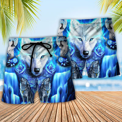 Wolf Blue Cool - Beach Short - Owls Matrix LTD