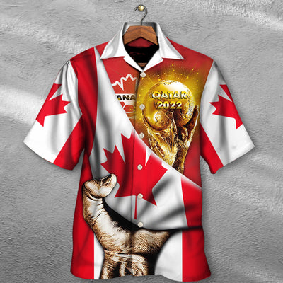 World Cup Qatar 2022 Canada Will Be The Champion Flag Vintage - Hawaiian Shirt - Owls Matrix LTD
