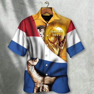 World Cup Qatar 2022 Netherlands Will Be The Champion Flag Vintage - Hawaiian Shirt - Owls Matrix LTD