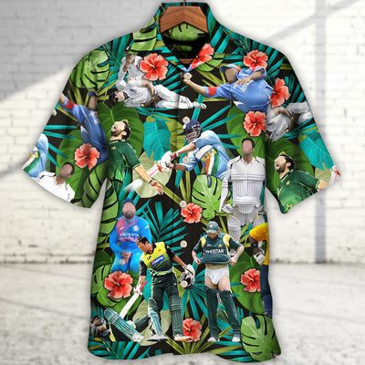 Cricket Sport Funny Play Amazing Tropical Art - Hawaiian Shirt - Owls Matrix LTD