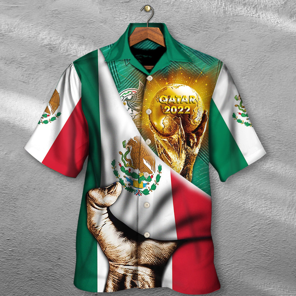 World Cup Qatar 2022 Mexico Will Be The Champion Flag Vintage - Hawaiian Shirt - Owls Matrix LTD