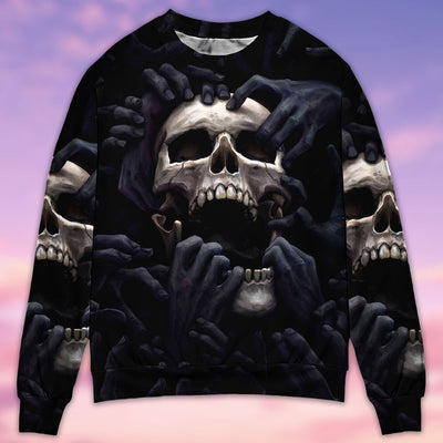 Skull Love Darkness Amazing - Sweater - Ugly Christmas Sweaters - Owls Matrix LTD