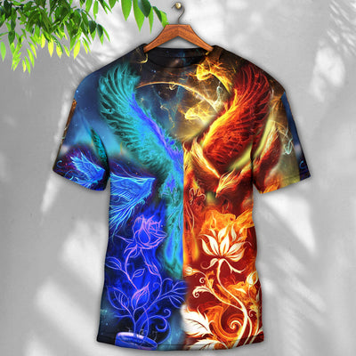 Phoenix The Opposite Life - Round Neck T-shirt - Owls Matrix LTD