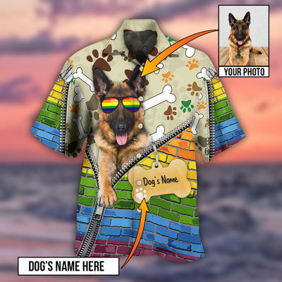 German Shepherd Dog Various Style Custom Photo Personalized - Hawaiian Shirt - Owls Matrix LTD