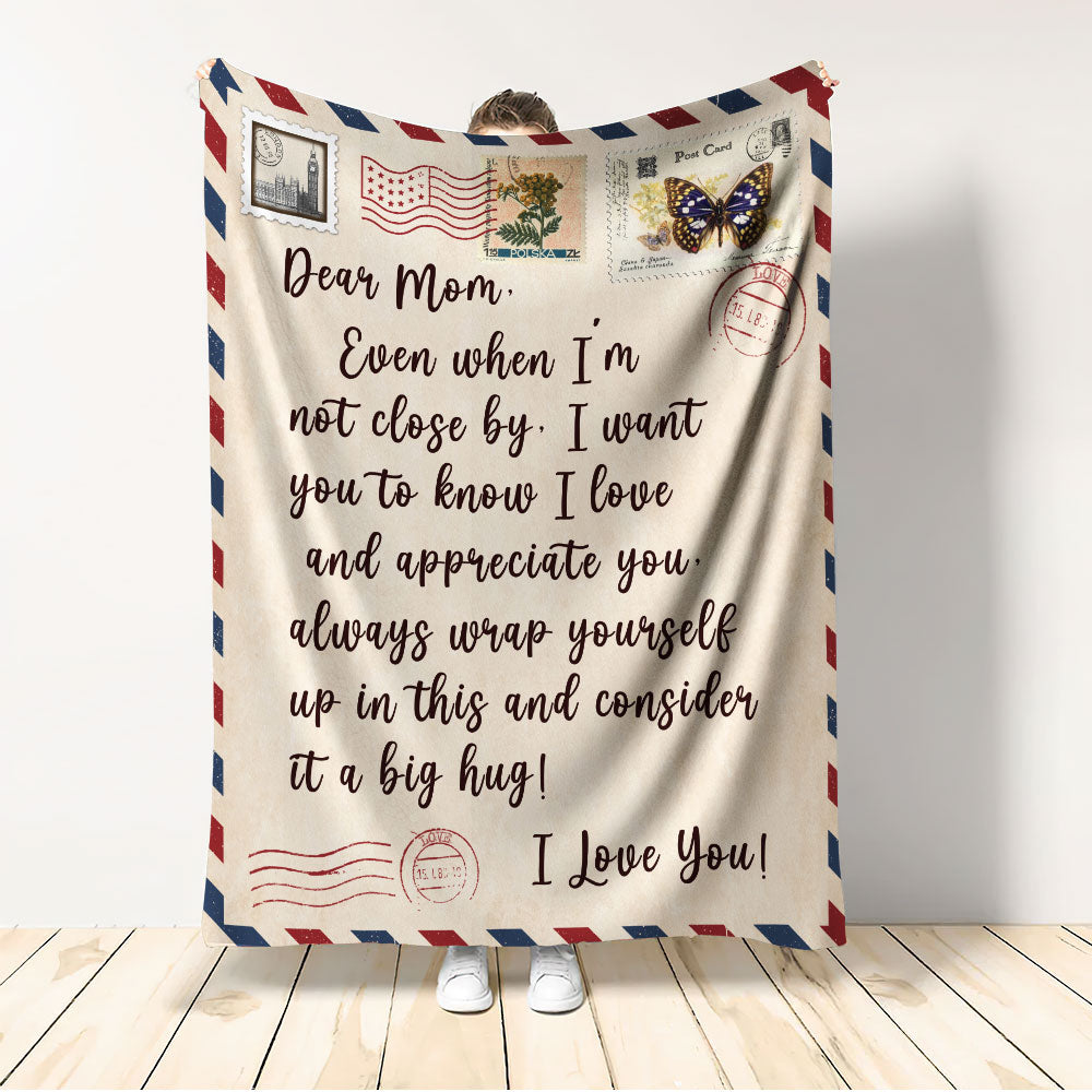 Mom Letter To My Mom I Love You Your Daughter So Much - Flannel Blanket - Letter To My Mom Letter We Love You, Birthday Mom - Owls Matrix LTD