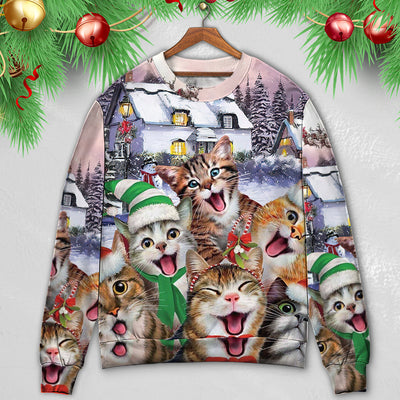 Christmas Cat I'm The Only One You Need - Sweater - Ugly Christmas Sweaters - Owls Matrix LTD