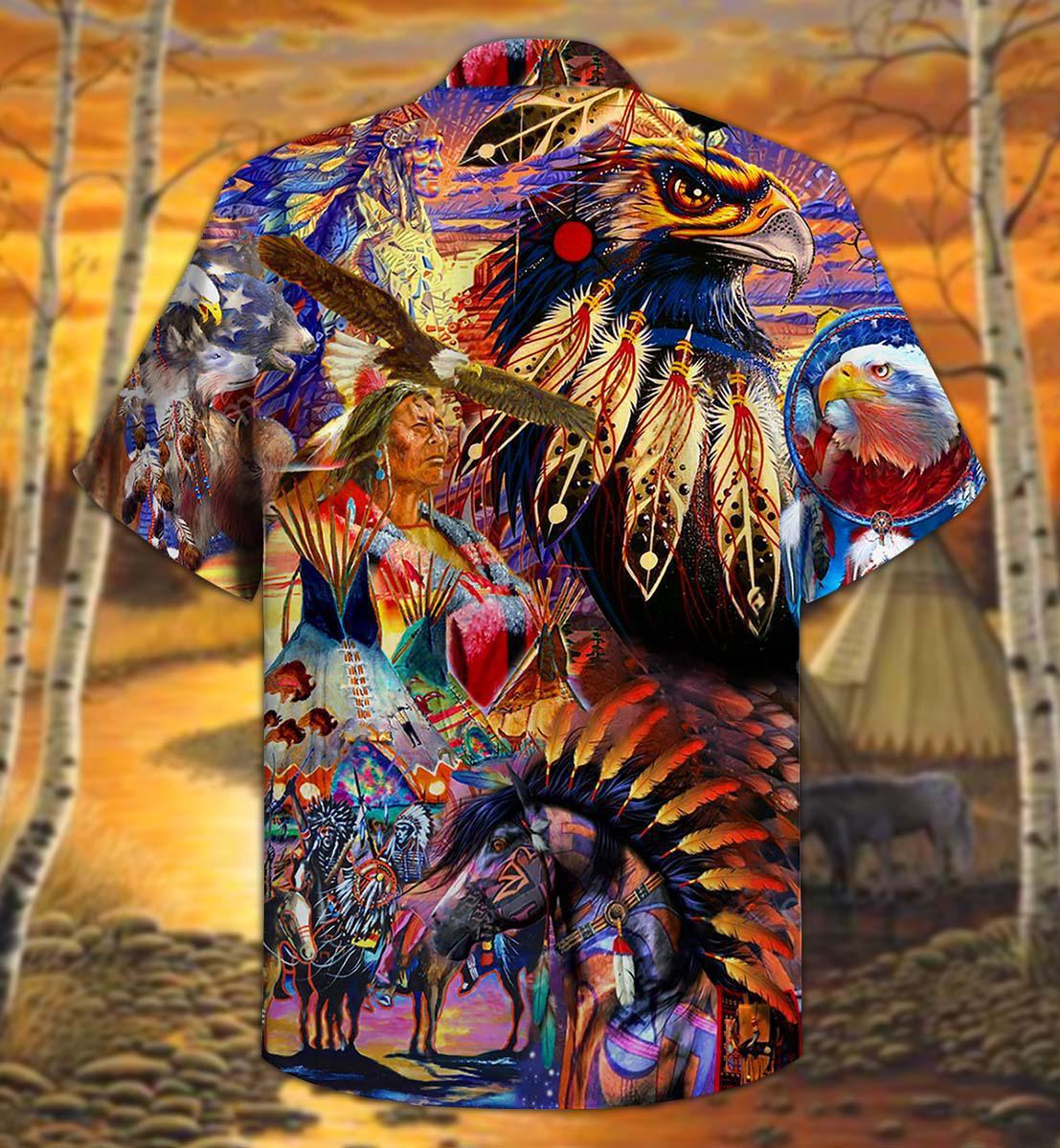 Native Eagle All My Heart - Hawaiian Shirt - Owls Matrix LTD