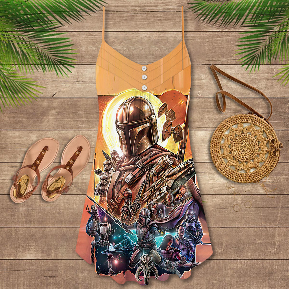 Starwars Feel The Force! - V-neck Sleeveless Cami Dress