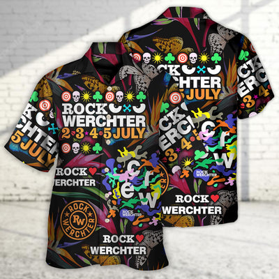 Rock Werchter Tropical Vibe Music Lover Amazing Style - Hawaiian Shirt - Owls Matrix LTD