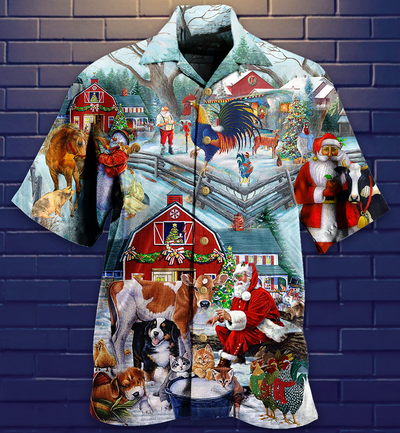 Christmas Love Animals So Much - Hawaiian Shirt - Owls Matrix LTD