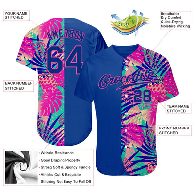 Custom 3D Pattern Design Summer Authentic Baseball Jersey - Owls Matrix LTD