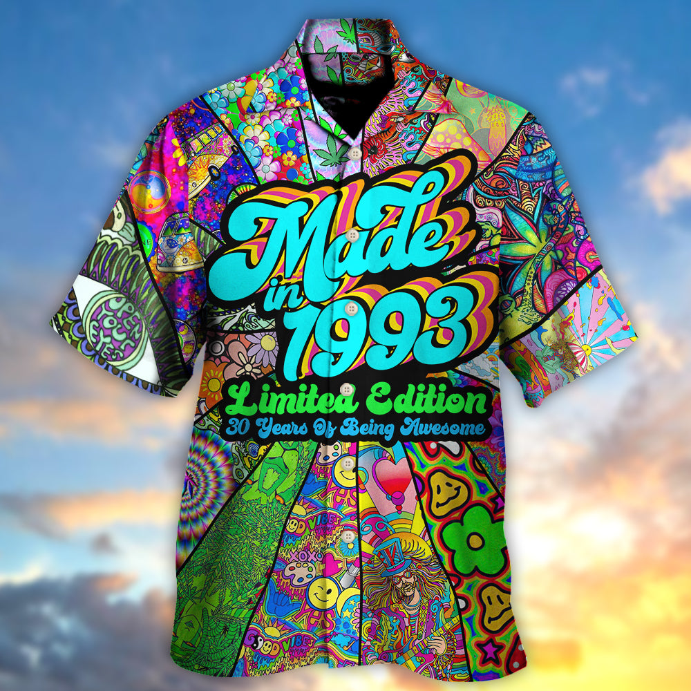 Age - Made in 1993 Limited Edition 30 Years Of Being Awesome - Hawaiian Shirt - Owls Matrix LTD