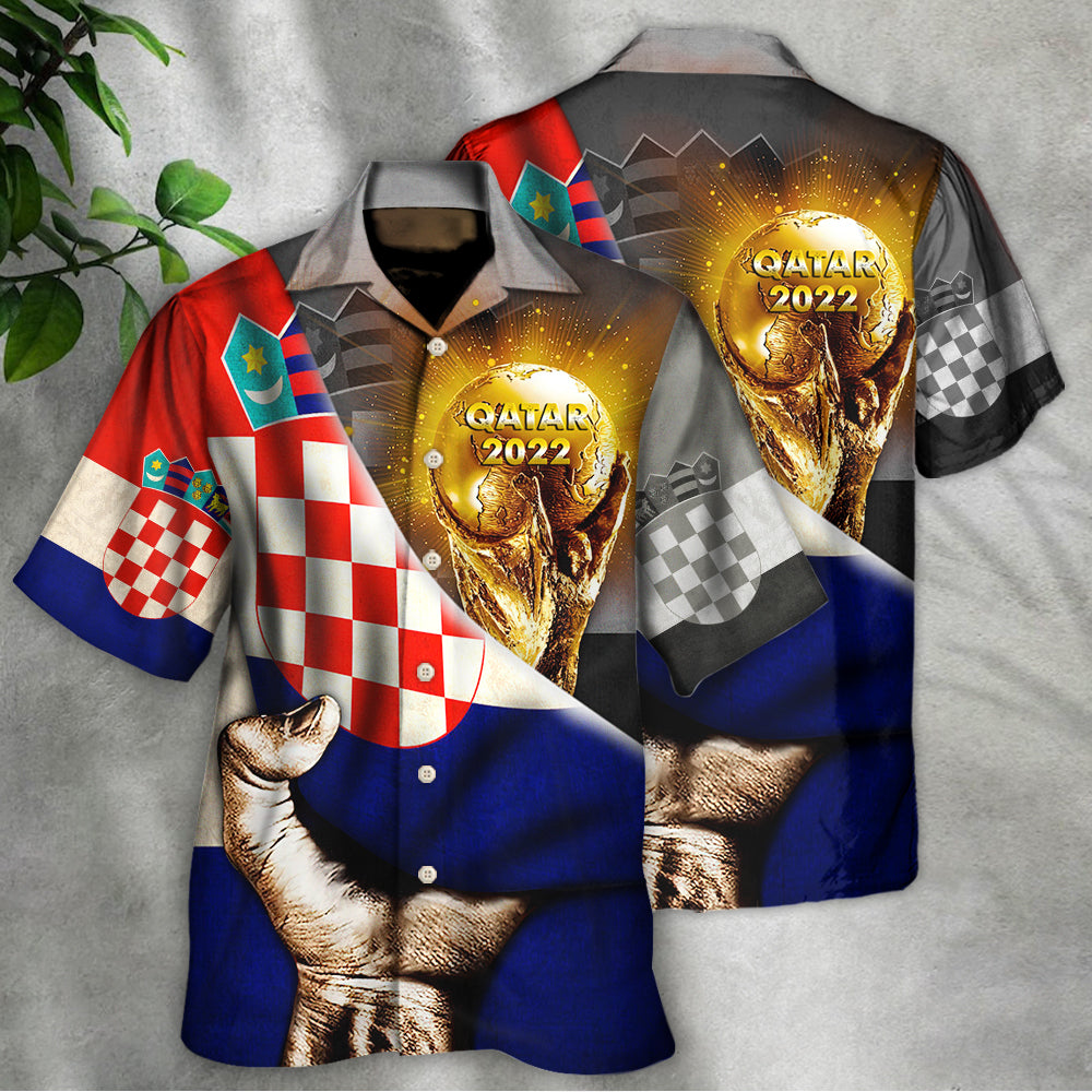 World Cup Qatar 2022 Croatia Will Be The Champion - Hawaiian Shirt - Owls Matrix LTD