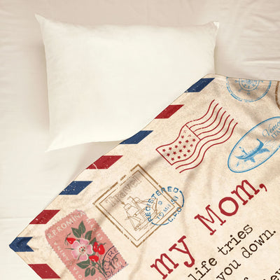 Mom Letter To My Mom I Love You - Flannel Blanket - Letter To My Mom Letter We Love You, Birthday Mom - Owls Matrix LTD