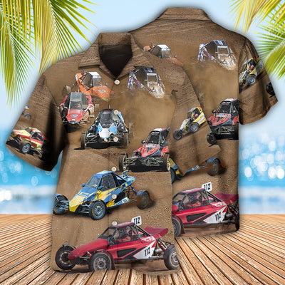 Autocross Cars Crazy Racing - Hawaiian Shirt - Owls Matrix LTD