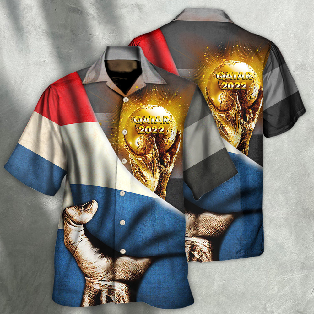 World Cup Qatar 2022 Netherlands Will Be The Champion - Hawaiian Shirt - Owls Matrix LTD