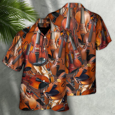 Violin The Instrument For Intelligent People - Hawaiian Shirt - Owls Matrix LTD