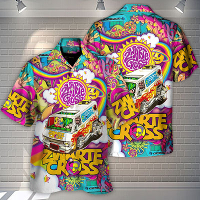 Music Event Zwarte Cross Follow The Beat Hippie Style - Hawaiian Shirt - Owls Matrix LTD