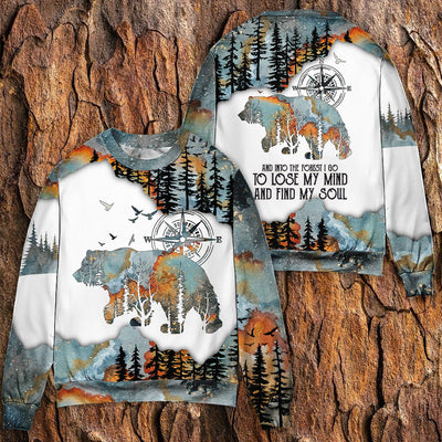 Camping And Into The Forest I Go To Lose My Mind - Sweater - Ugly Christmas Sweaters - Owls Matrix LTD