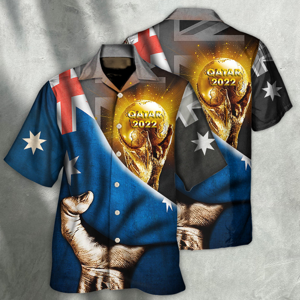 World Cup Qatar 2022 Australia Will Be The Champion - Hawaiian Shirt - Owls Matrix LTD