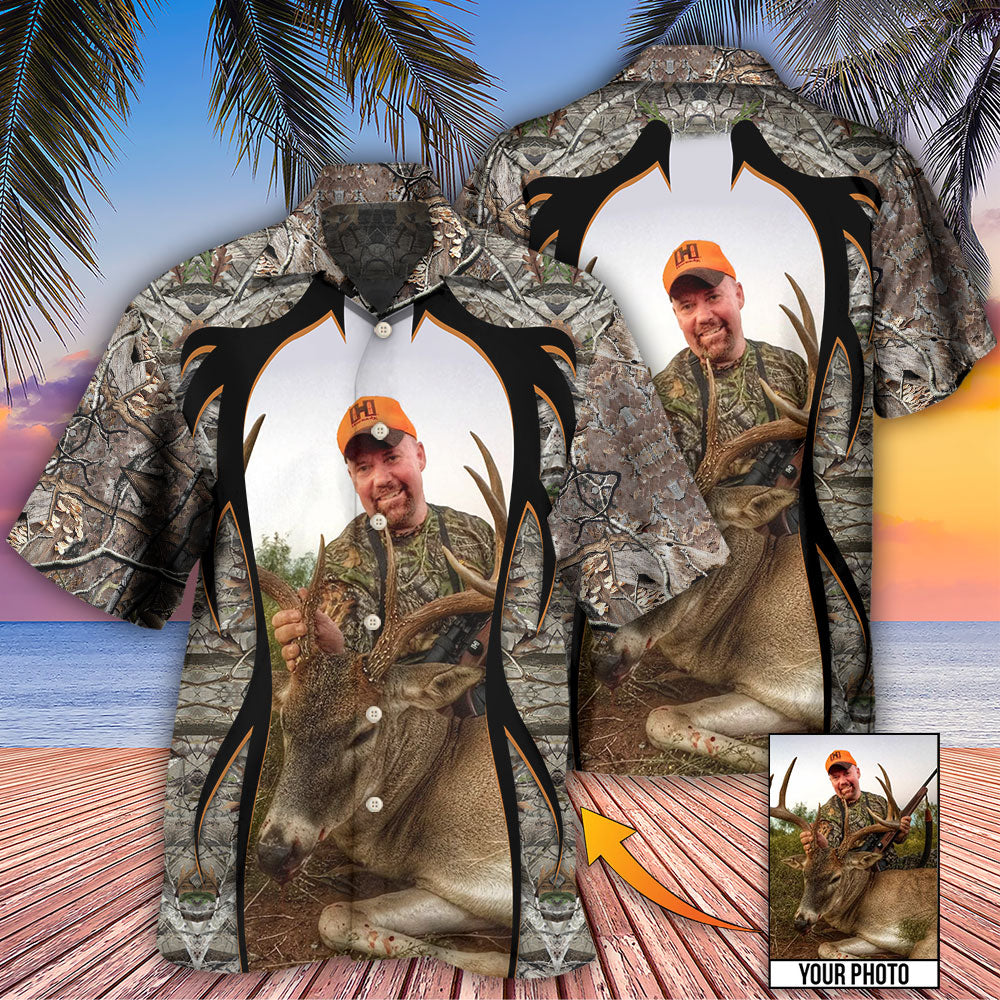 Hunting Lover Cool Pattern Custom Photo - Hawaiian Shirt - Owls Matrix LTD
