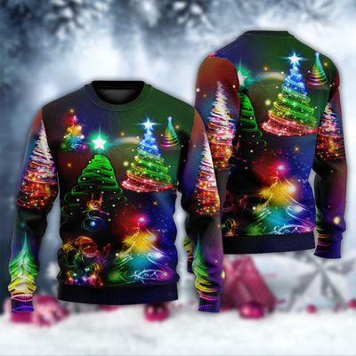 Christmas Merry Everything Happy Always - Sweater - Ugly Christmas Sweaters - Owls Matrix LTD
