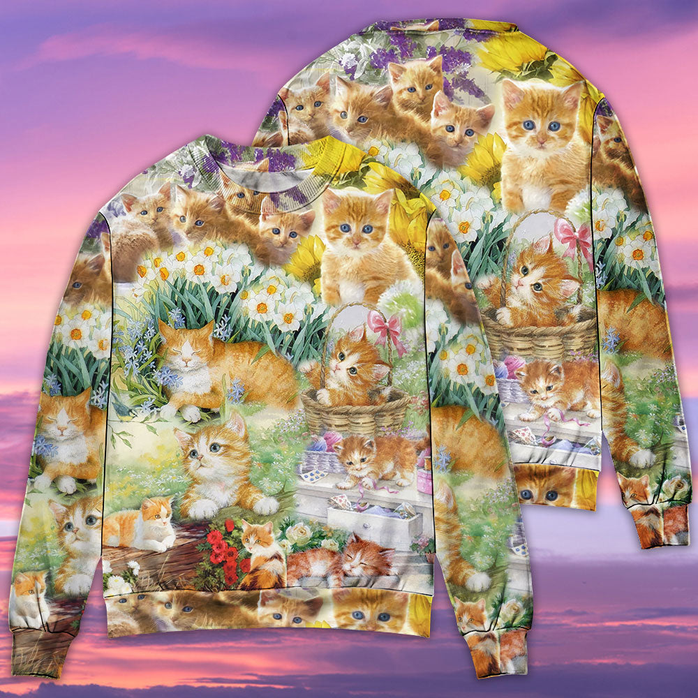 Cat Kitty Lover Art - Sweater - Ugly Christmas Sweaters - Owls Matrix LTD
