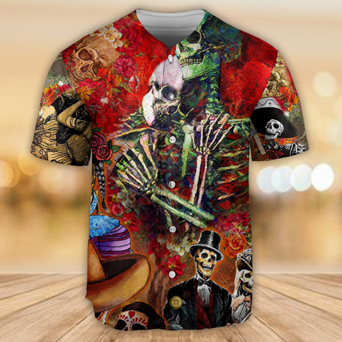 Skull Until We Are Seperated By Death - Baseball Jersey - Owls Matrix LTD