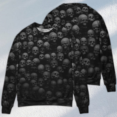 Skull Let Them Go To Hell - Sweater - Ugly Christmas Sweaters - Owls Matrix LTD