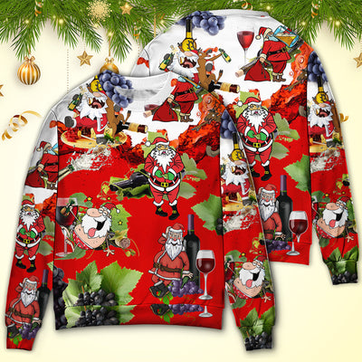 Christmas Santa Get Drunk At Christmas Party - Sweater - Ugly Christmas Sweaters - Owls Matrix LTD