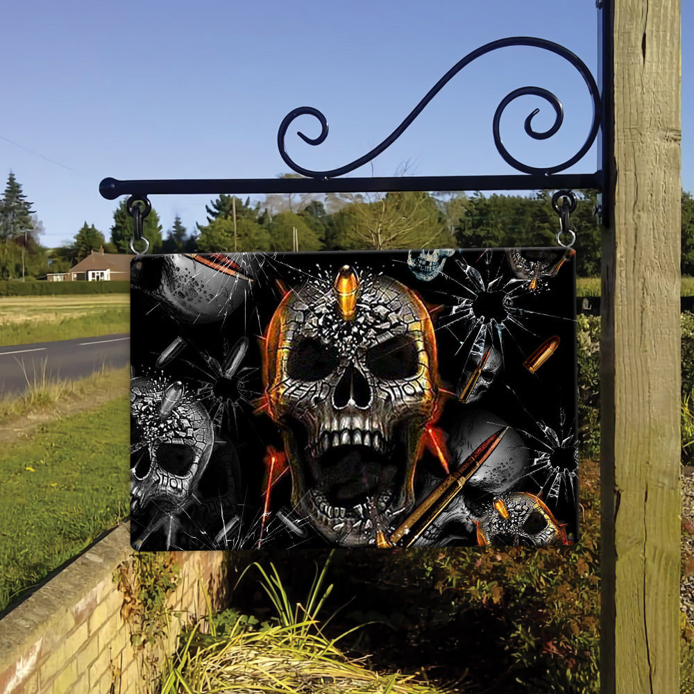 Skull Oh My Skull Cool - Metal Sign - Owls Matrix LTD