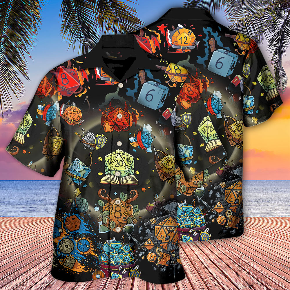 D20 Dungeon And Dragon - Hawaiian Shirt - Owls Matrix LTD