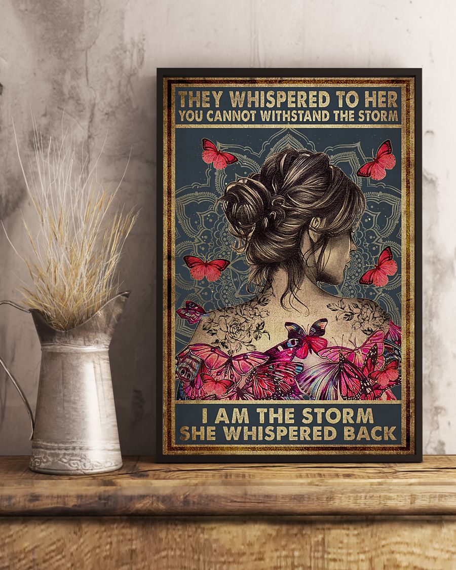 Yoga They Whispered To Her - Vertical Poster - Owls Matrix LTD