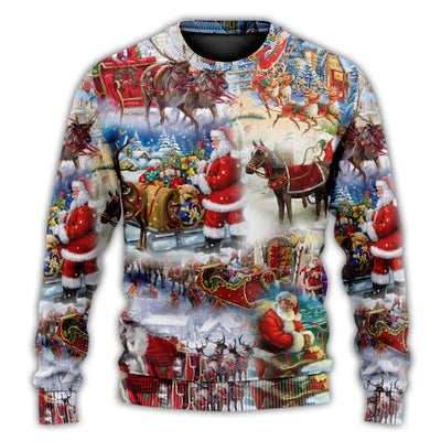 Christmas Sweater / S Christmas Believe In The Magic Of Christmas - Sweater - Ugly Christmas Sweaters - Owls Matrix LTD
