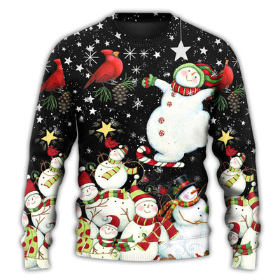 Christmas Sweater / S Christmas The World Of Christmas With Snowman - Sweater - Ugly Christmas Sweaters - Owls Matrix LTD