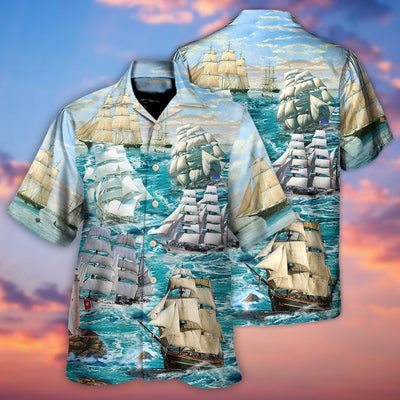 Sail Flying Cloud Under Sea - Hawaiian Shirt - Owls Matrix LTD