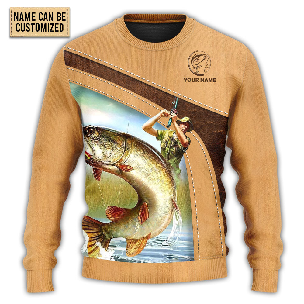 Christmas Sweater / S Fishing An Old Fisherman And The Best Catch Personalized - Sweater - Ugly Christmas Sweaters - Owls Matrix LTD