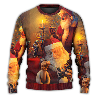 Christmas Sweater / S Christmas Santa Claus The Spirit of Christmas Art Style - Sweater - Ugly Christmas Sweaters - Owls Matrix LTD