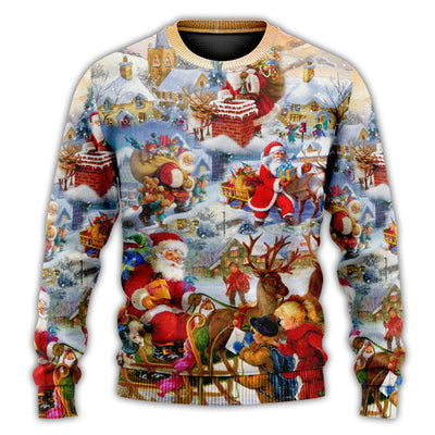 Christmas Sweater / S Christmas Have A Merry Holly Jolly Christmas - Sweater - Ugly Christmas Sweaters - Owls Matrix LTD