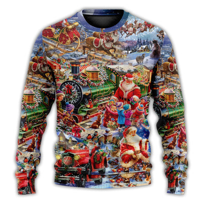 Christmas Sweater / S Christmas Joy Love Peace Family Laughter - Sweater - Ugly Christmas Sweaters - Owls Matrix LTD