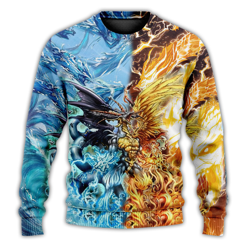 Christmas Sweater / S Dragon The Immortal Life - Sweater - Ugly Christmas Sweaters - Owls Matrix LTD