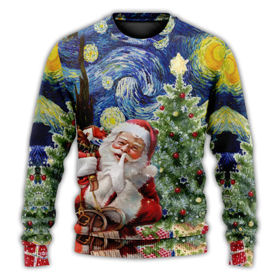 Christmas Sweater / S Christmas Shhhhh! It's Secret Gift For You - Sweater - Ugly Christmas Sweaters - Owls Matrix LTD