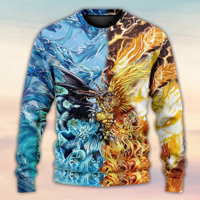 Dragon The Immortal Life - Sweater - Ugly Christmas Sweaters - Owls Matrix LTD